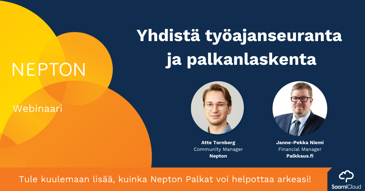 Webinaari: Yhdistä työajanseuranta ja palkanlaskenta - Nepton