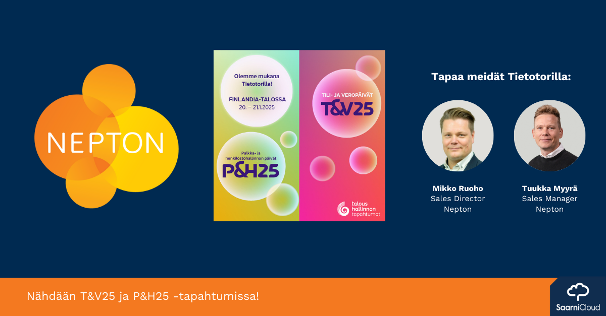 Nepton Software Solutions Nepton mukana Tili- ja veropäivillä 20.–21.1.2025 - Nepton
